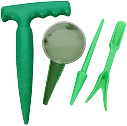 הזוכה צבעים דשא חיתוך השתלות גינון מכשיר אגרופן סט 4 יחידות פטיו & מגבר; גן זר עבור מחוץ