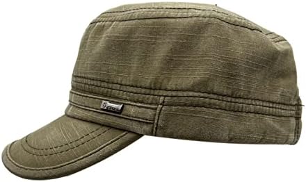 כובע הצבא שטוף כותנה כובעים כובעים כובע צבאי יוניסקס וינטג 'מתכוונן כובעים עליונים שטוחים לנשים גברים בני נוער ילדים