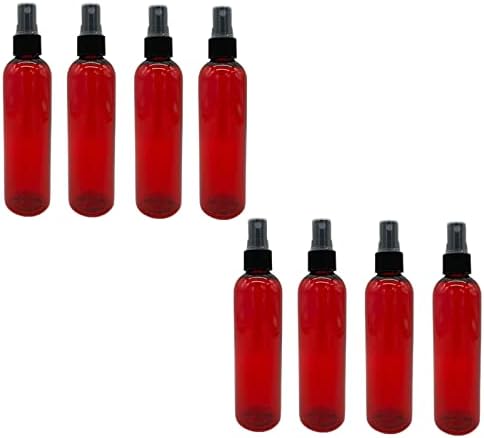 4 גרם בקבוקי ריסוס פלסטיק אדום קוסמו -8 חבילה ריסוס ריק ריסוס ניתן למילוי מחדש - BPA בחינם - שמנים אתרים -