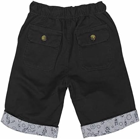 בני מכנסיים קצרים של ילד כותנה אריג אלסטי מותניים מכנסיים קצרים