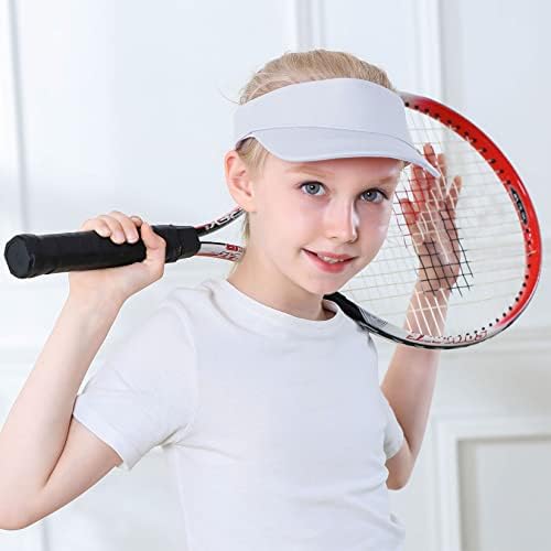 קומורבי ילדים בנות מגן ספורט שמש כובע לבנים מתכוונן גולף מגן כובע נוער חיצוני ספורט כובע כותנה טניס כובע
