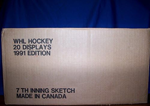 1991 סקיצת אינץ '7 סקיצה WHL הוקי הוקי אטום מקרה של 20 קופסאות