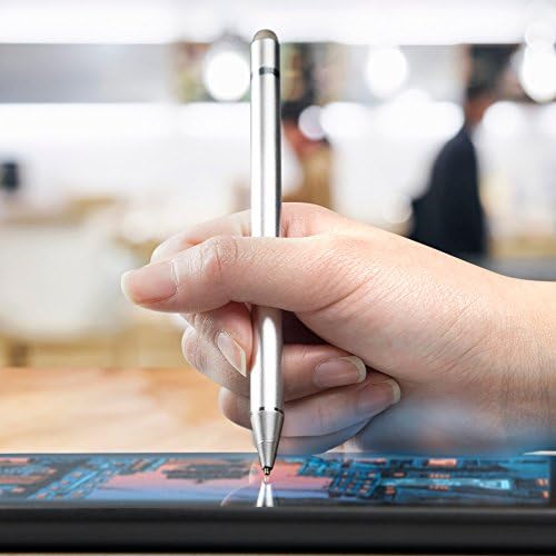 עט עט Boxwave תואם ל- Lenovo Thinkpad P14s - חרט פעיל אקטיבי, חרט אלקטרוני עם קצה עדין במיוחד - כסף מתכתי