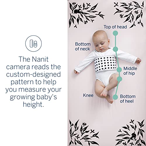 גיליונות חכמים של NANIT - גיליונות עריסה מצוידים בכותנה לעריסה סטנדרטית, עובדים עם מסכי תינוקות של NANIT