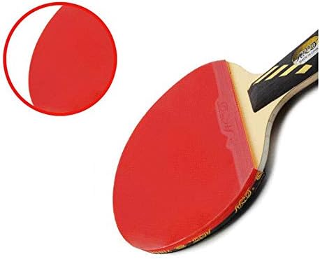 סט מחבט פינג פינג נייד של SSHHI, משוט טניס שולחן, הבחירה הטובה ביותר לשחקנים מקצועיים, עמיד/כפי שמוצג/ידית ארוכה