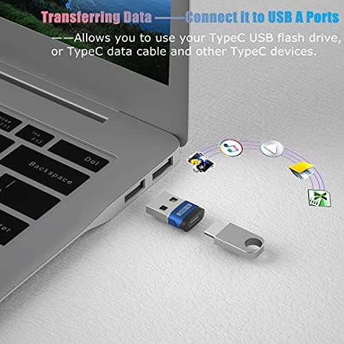 Sunshot USB A ל- USB C מתאם, 4-חבילות USB C ל- USB, Typec לממיר, USB סוג C נשי ל- USB OTG מתאם עבור MacBook