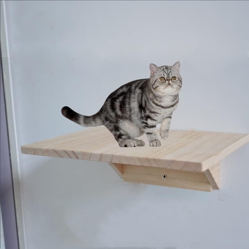 גרט חתול עץ חתול טיפוס מסגרת סטרץ לוח עץ חתול קפיצות פלטפורמה עשה זאת בעצמך ריהוט לחיות מחמד חתלתול מקפצה קיר רכוב חתול צעצוע