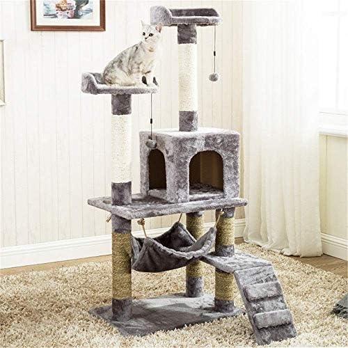 חתול מגדל חתול מגדל חתול טיפוס מסגרת עם חתול קן וערסל חתול מגדל חתלתול לשחק בית חתול עץ יוקרה גרוד חתלתול ו