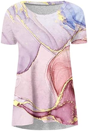 שמלות חולצה לנשים לנשים טוניקה קז'ואלית טוניקה טוניקה משיש הדפסת חולצות טי טרנדי
