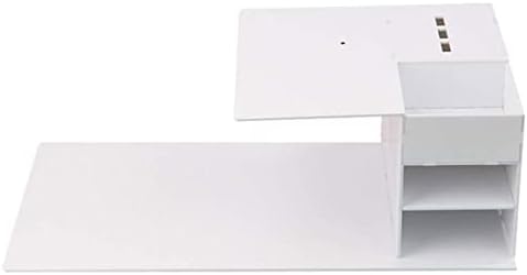 Eioflia eyelass הרחבת כרית מדף סלון סלון ריסים מארגן מארגן אחסון איפור לבן