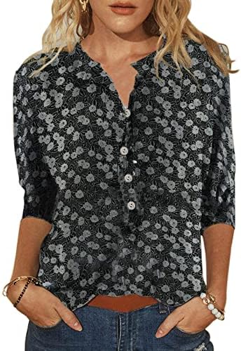חולצות שרוול קצר של נשים חולצות כפתור שרוול קצר מזדמן למטה חולצות