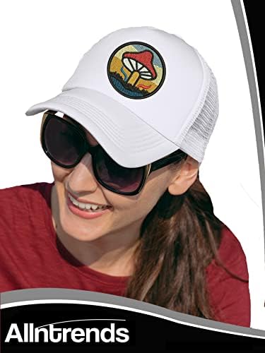 כובע משאית רקום פטריות כובע קיץ גרפי מגניב