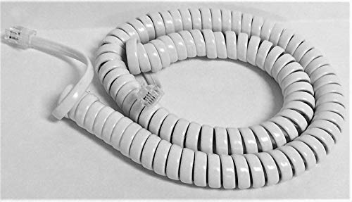 DIY-Bizphones לבן אורך בינוני אורך תואם כבל טלפון קווי טלפון קווי טלפוני נסיכה CL2909 CL4939 CL4940 TR1909