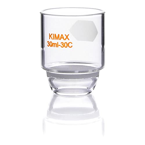 KIMBLE 28260-302 זכוכית 30 מל בינונית צורה נמוכה כור היתוך, עם דיסק של Kimflow