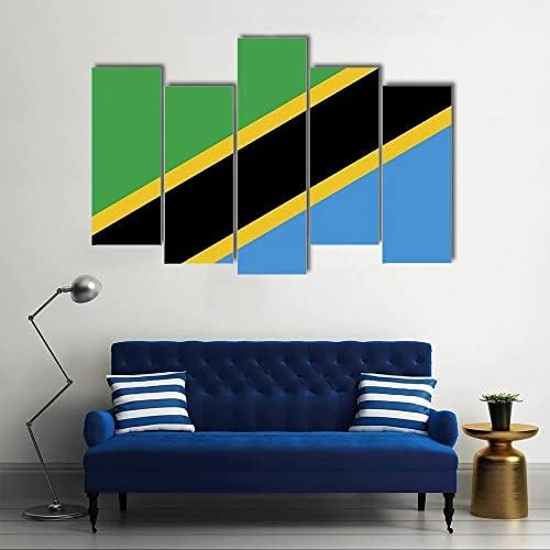 ארגו בתוספת טנזניה דגל קיר אמנות מדהים נמתח ציור מוכן לתלות עבור בית תפאורה-מושלם לסלון גלריה קיר