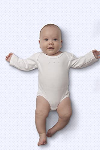 סדין עריסה לתינוקות/פעוטות, פלנל כותנה רך ביותר, מיוצר בארצות הברית, נקודות פולקה כחולות פסטל