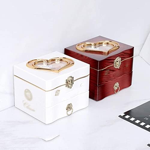 קופסת תכשיטים של Haiqings לבנות Ballerina Box Music Box Childs Boxes Box אחסון מוזיקלי עם מגירה למתנות של ילדה קטנה