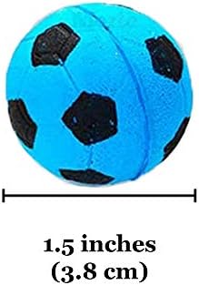 מריק 16-חבילה ספוג חתול כדורי, 1.5-סנטימטרים, רך קצף כדורגל כדורי עבור תרגיל אינטראקטיבי לשחק, יציב, קופצני לשחק