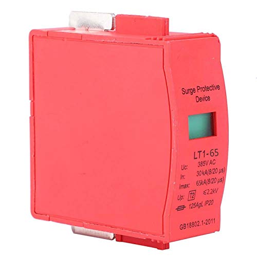 מגן נחשול נחושת נחושת אדומה מגן מתח 40/65/80KA 1 PC AC 385V מוליכות מצוינת להגנה על הגנת רעמים מהירה
