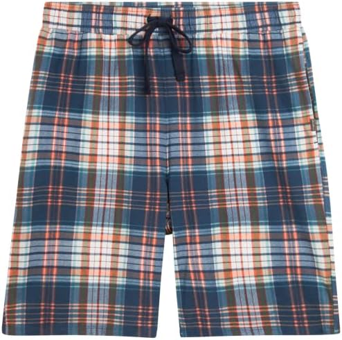 אדי באואר 2 מכנסיים קצרים של טרקלין של גברים - תחתיות פיג'מה, מכנסי שרוך מזדמנים עם כיסים לגברים