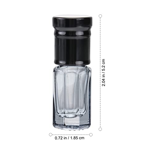 Doitool שמן אתרי זכוכית רולר בקבוקי 8 יחידות גליל הניתן למילוי מחדש על בקבוקים בקבוקי בושם זכוכית ניידים עם כדורי הרים מתכתיים