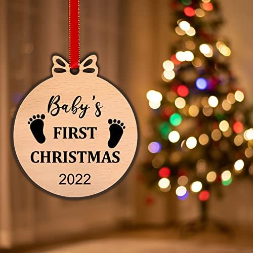 קישוט חג המולד הראשון של סריורוס התינוק 2022, תינוקות תינוקות 1 קישוטי חג המולד ילדה ילדה, קישוטים חדשים לתינוק מתנה, קישוטים
