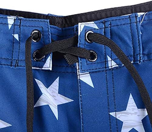 ארהב 4 ביולי מכנסיים קצרים מגברים מזדמנים דגל אמריקאי דגל אמריקה מודפסים מכנסיים קצרים בקיץ עם כיסים