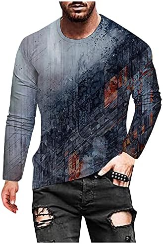 חולצות טשירטים לגברים שרוול ארוך משקל קל משקל y2k חולצות טשפיות גרפיות חולצות סוודר הופעות מזדמנים מסוגננות