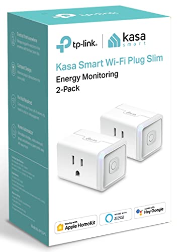 Kasa Smart Plug Mini 15A, Apple HomeKit נתמכת, חכם Outlet עובד עם Siri, Alexa ו- Google Home, אין צורך ברכזת, UL Certified,