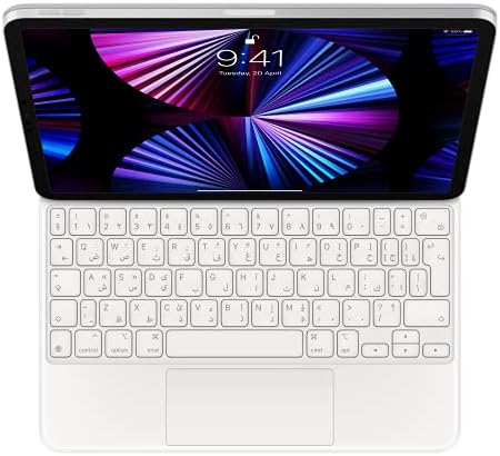 מקלדת Apple Magic: מארז מקלדת iPad עבור iPad Pro 11 אינץ 'ואייפד אוויר, חווית הקלדה נהדרת, משטח עקיבה מובנה,