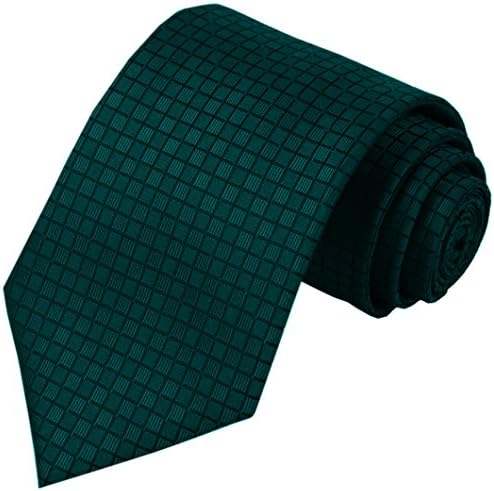 עניבות משובצות בצבע אחיד לגברים