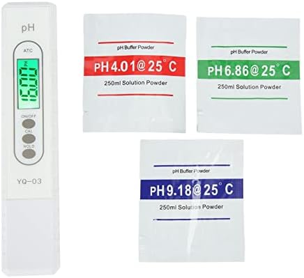 בודק pH, איכות מים דיגיטלית PH Meter ערך נעילת כיול אוטומטי 0.01 קילו דיוק 3 מצבים לחקלאות לחקלאות למיכל דגים