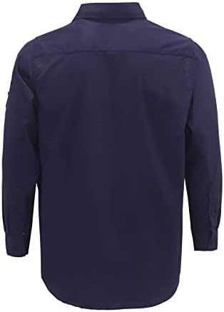חולצות פרג בוקומל עמידות בפני להבה C NFPA2112 7.5OZ לחולצת ריתוך מעכבי אש לגברים