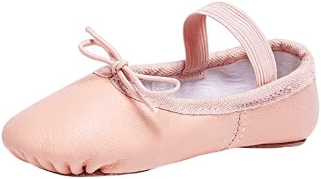 סטל בלט נעלי בנות פעוט אמיתי עור בלט ריקוד כפכפים לפעוטות/קטן/גדול ילדים / בנים