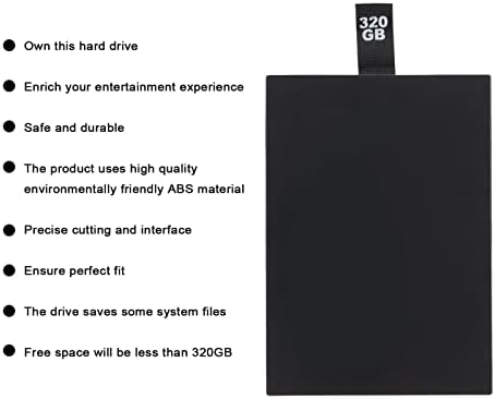 כונן קשיח פנימי דק במיוחד של שנריה, כונן דיסק קשיח נייד קל משקל 320 ג ' יגה-בייט יציב למשחקים דקים של אקס-בוקס 360