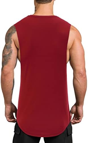 גופיות שרירים של EliteSpirit 3 אריזה גופיות יבש כושר ללא שרוולים חתוך חולצות פיתוח גוף פיתוח חדר כושר חולצה