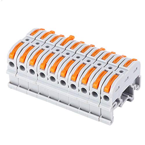 10 יחידות רכבת סוג חוט מחבר יח ' -211 חשמל כבלקבוע עיתונות מהיר חיווט מסוף בלוק עבור 0.2-4 ממ2 חוט
