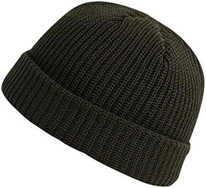 כובע צבע מזדמן סרוג סרוג כל התאמה אופנה מוצקה חורף כובע עבה יוניסקס בייסבול שני כובע בייסבול צבעוני