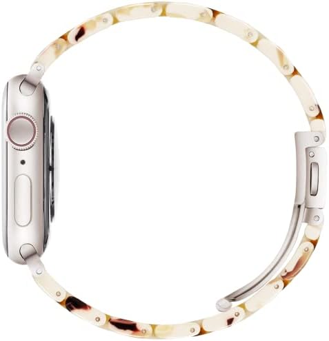 Walinata תואם ל- Apple Watch Ultra Series 8 Series 7 להקה 49 ממ 45 ממ 44 ממ 42 ממ 41 ממ 38 ממ 40 ממ סטאר אור רצועת שרף קל