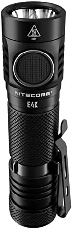 Nitecore E4K CREE XP-L2 V6 EDC פנס, 21700, לבן, 4400 לומן, שחור, FL-NITE-E4K