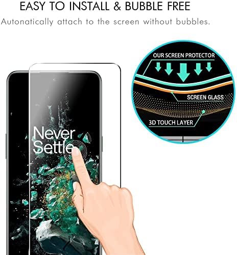 Suttkue עבור OnePlus 10t 5G מגן עם מגן עדשת מצלמה, קשיחות 9 שעות אנטי-סקרט מזג זכוכית מזג, ידידותי למקרה, אנטי אצבעות, אנטי-סקרט.