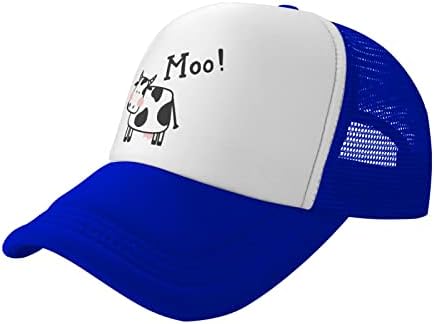 וונקו רשת אבא כובע מתכווננת פרה חמודה מו בייסבול אבא כובע מצחיק כובע כדור מצוקה כובע לנשים גברים