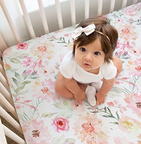 גיליונות בסינט לתינוקת, סדין אוניברסלי מצויד במיוחד לסוגי סגלגל, מלבן ושעון חול של כרית גיליון מזרן בסינט על ידי מקס