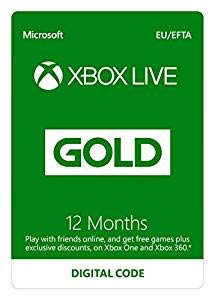 כרטיס Xbox Live Gold 12 חודשים