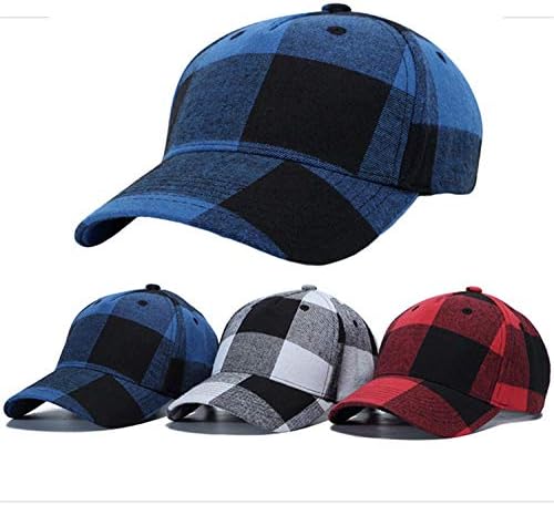 Andongnywell משובץ כובע בייסבול היפ הופ כובע בייסבול אופנה סנאפבק כובע כותנה מתכוונן הדפסים כובעי חיצוניים