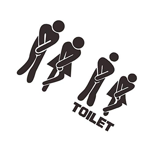 מדבקות קיר מדבקות קיר מדבקות קיר 6 יחידות גבר נשלף אשה אשה לשירותים חדר שירותים חדר אמבטיה WC דלת דלת מדבקת קיר