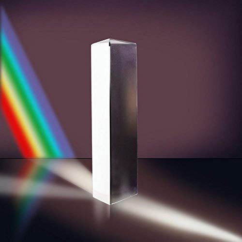 Mribo זכוכית אופטית פריזמה משולשת, 6 אינץ 'יצרנית קשת קריסטלית לניסויים במדעי הצילום פיזיקה הוראת ספקטרום קל