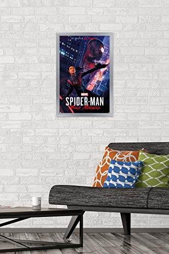 Trends International Spider -Man של מארוול: Miles Morales - Pose Wall Poster, 22.375 x 34, גרסה פרמיום לא ממוסגרת