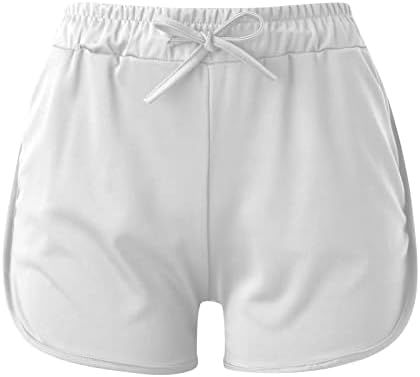 בית קיץ לנשים מזדמן המותניים המותניים הקצרים המותניים המותניים ספורט מכנסיים קצרים מכנסי כושר ישר דחיסה קטנה