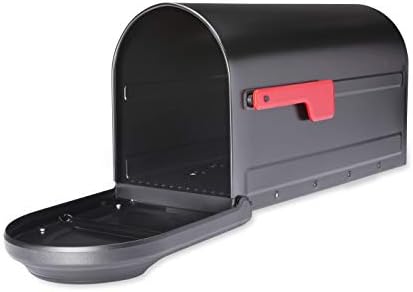 תיבות דואר ארכיטקטוניות 7900-1B-R-R-10 Barrington PostMount תיבת דואר, גדול, שחור